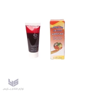 رنگ ژله‌ای قرمز پررنگ تیوپی خط زرد ۳۰ گرمی